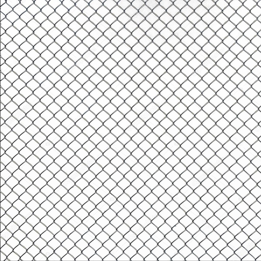 Wire mesh texture on white background