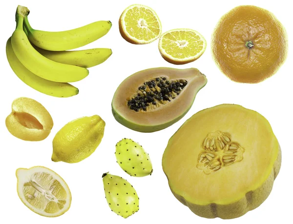 Various yellow fruit — Stock Photo, Image