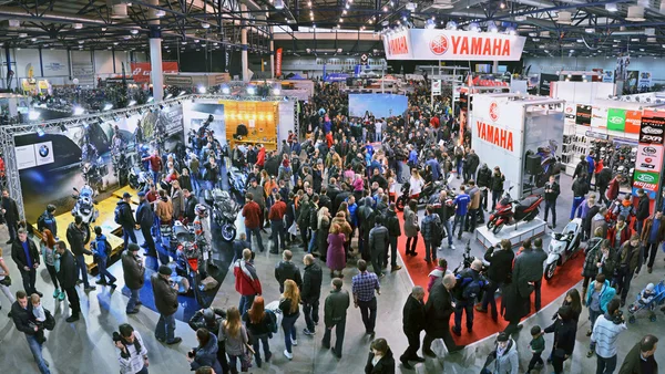 Kiállítások "Motobike" és az "Aktív Sport" és a "Bike Expo" Kijevben — Stock Fotó