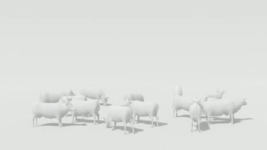 Birçok İneğin Beyaz Ekran Canlandırması