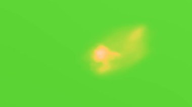 Gerçekçi Ateş Alevi Yeşil Ekran Canlandırması