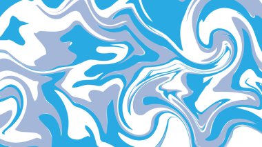 Parlak Mavi ve Beyaz Renkli Soyut Arkaplan Sıvı Mermer DokusuName