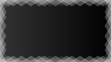 Katmanlı Katmanlı Siyah Arkaplan Üzerinde Soyut Kesişen Gri Şekiller