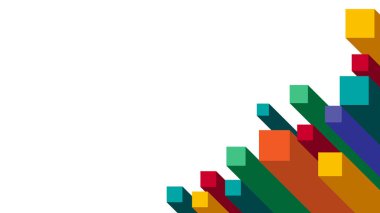 Renkli Arkaplan Soyut Satırları ve Bloğu