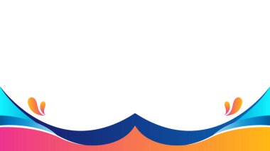 Metin için Dalgalı Şekiller ve Alan ile Soyut Renkli Arkaplan Tasarımı