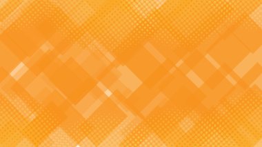 Bir sürü kare ve noktayla dolu parlak turuncu bir arka plan.