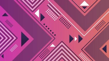 Pembe arkaplanı olan renkli soyut bir tasarım.