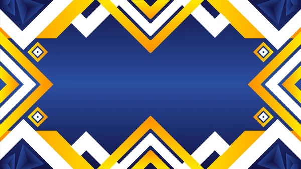 Mavi, Sarı ve Beyaz Desenler ile Renkli Geometrik Soyut Arkaplan