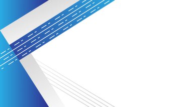 Beyaz çizgileri olan mavi ve beyaz bir arkaplan