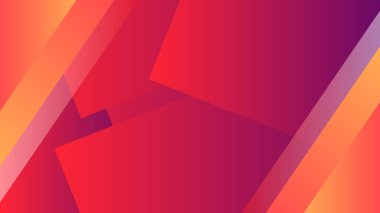 Renkli Geometrik Kaplamaları ve Gradyanlarıyla Canlı Arkaplan Soyut Tasarımı