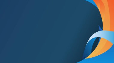 Mavi ve turuncu renkli soyut arkaplan