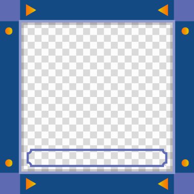 Şeffaf Arkaplan ile Yaratıcı Twibbon Tasarım Şablonu