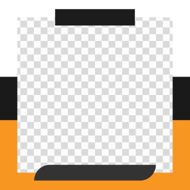 Şeffaf Arkaplan ile Twibbon Grafik Tasarım Şablonu