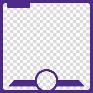 Basit Modern Twibbon mor renk tasarımı