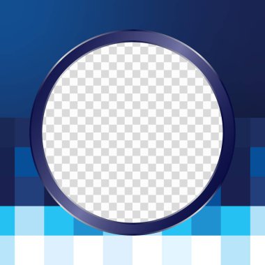 Şeffaf arkaplanda yuvarlak çember çerçevesinin Twibbon tasarımı