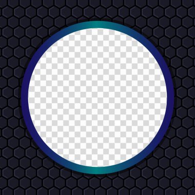 Çemberli modern 3D Geometrik Twibbon çerçeve