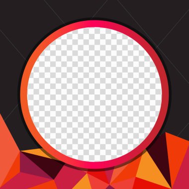 Minimalist Twibbon boş kare şablonu