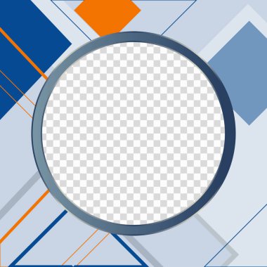 Metnin için boş alanı olan soyut iş Twibbon arkaplanı