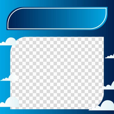 Metnin için siyah boşluklu Twibbon