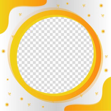 soyut Twibbon yaratıcı konsept vektör çizgi roman sanat tarzı boş