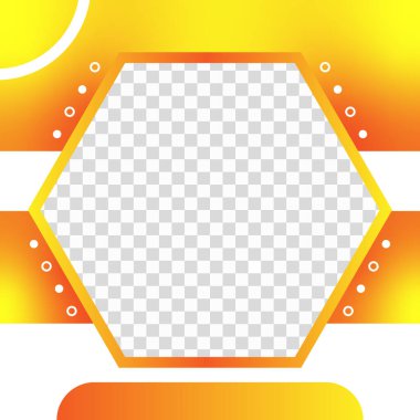 modern Twibbon turuncu arka planı şeffaf