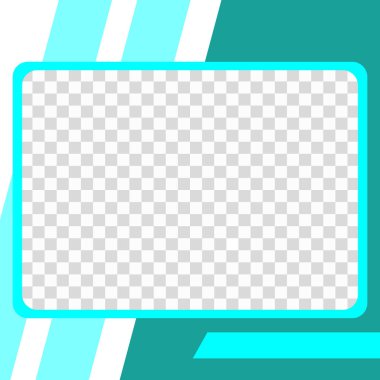 Boş bir kağıdın şeffaf arkaplanının Twibbon çizimi