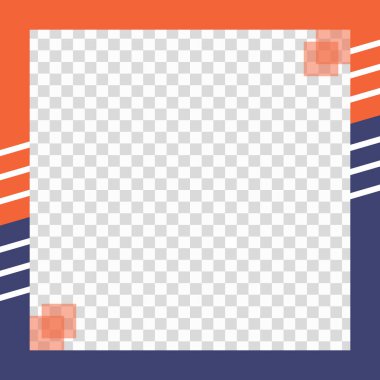 Geometrik şekilli soyut Twibbon arkaplanı