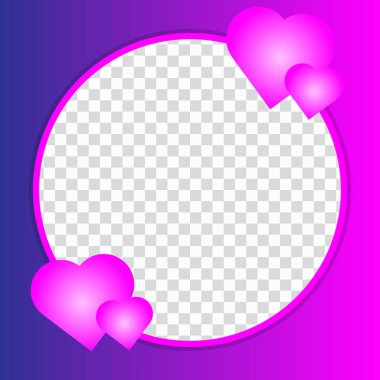 Şeffaf arka planı olan pembe bir kalp.