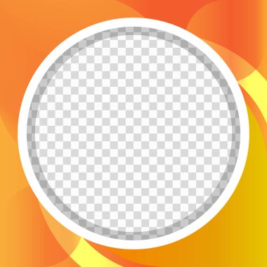 Twibbon çember çerçeve tasarımı çizimi