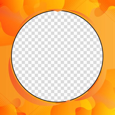 soyut Twibbon çember arkaplan şablonu