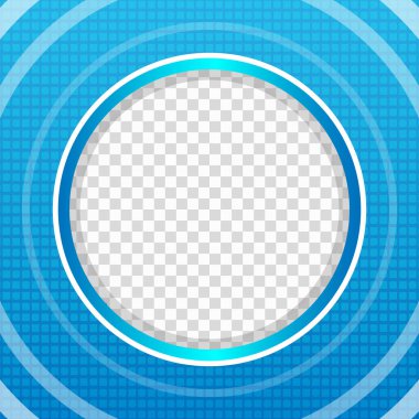 Twibbon mavi çember arkaplan illüstrasyonu