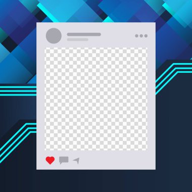 Twibbon sosyal medya iletisi modern arkaplan şablonu