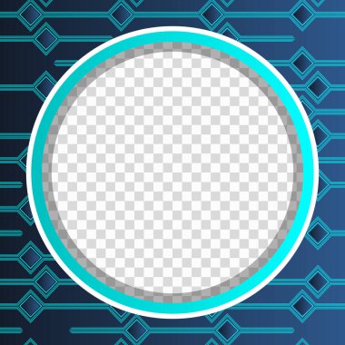 Şeffaf çemberli Twibbon soyut arkaplanı