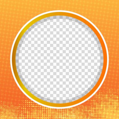 Şeffaf şablona sahip soyut Twibbon çemberi