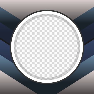 Şeffaf çemberli soyut Twibbon arkaplanı