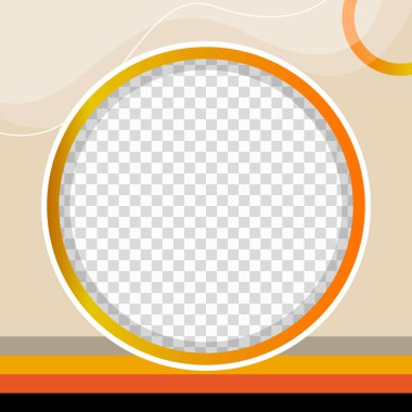 soyut Twibbon çember arkaplan tasarımı