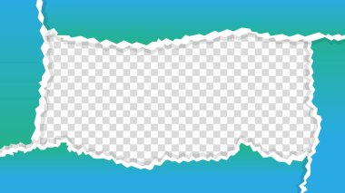 Yırtık kağıt sayfa gradyan yeşil arkaplan