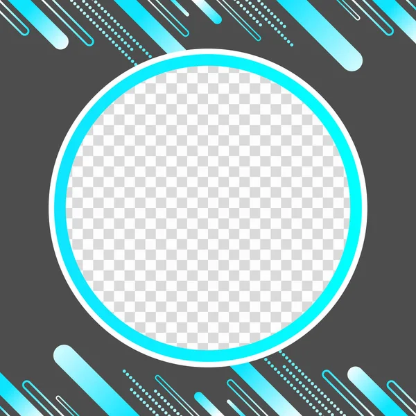 Metin için yeri olan Twibbon çember arkaplan tasarımı