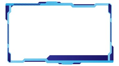 Web kamerası kenarlık şablonu resimlemesini akış örtüyor