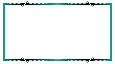 Modern Akış webcam sınır paneli şablon tasarım modelini kaplar