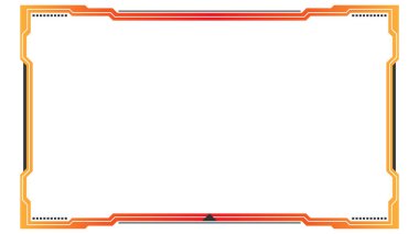 Akış, web kamerası kenarlığını beyaz ve kırmızı renklerden oluşan turuncu renkle örtüyor