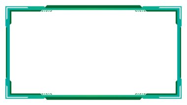 Yeşil Kaplama Akım webcam sınır paneli şablonu