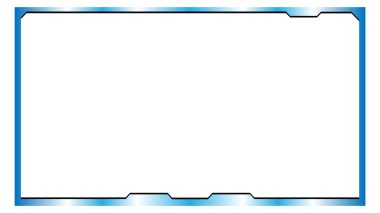 Basit Futuristik Akış web kamerası sınır paneli şablonunu örtüyor