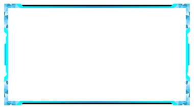 Face ecam canlı yayın sınır paneli şablon tasarımı