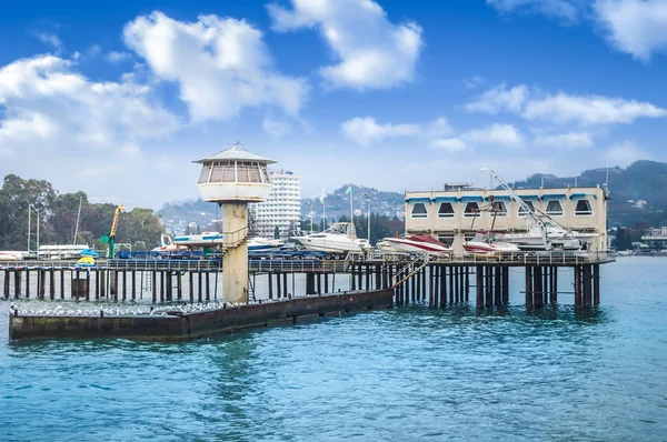 Sohum, Abhazya - 30 Ocak: deniz feneri waterfront o