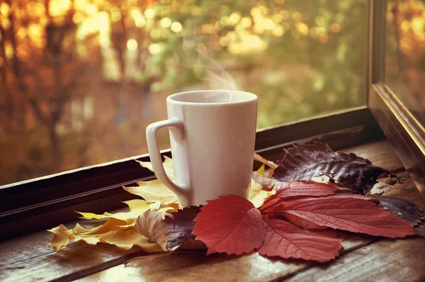 Bir fincan sıcak çay.