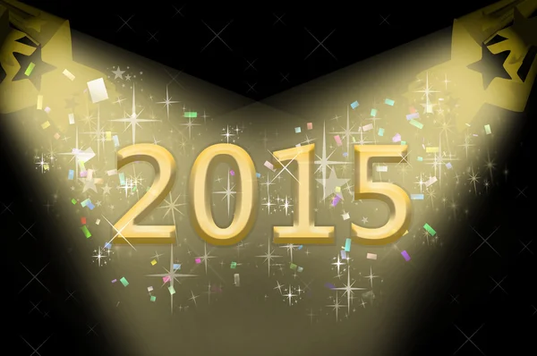 Yeni yıl 2015 illüstrasyon