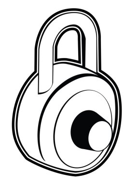 Basit kilit simgesi