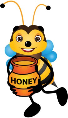 Arı vektör karikatür çizim