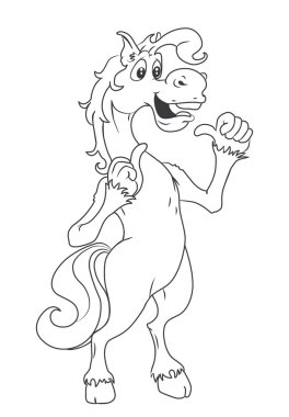 at karikatür çizimi